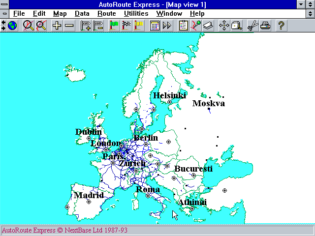 AutoRoute Express 3.02 - Map
